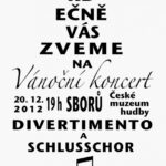 Vánoční koncert sborů Divertimento a Schlusschor