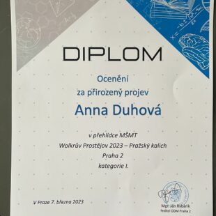 Diplom Anny Duhové